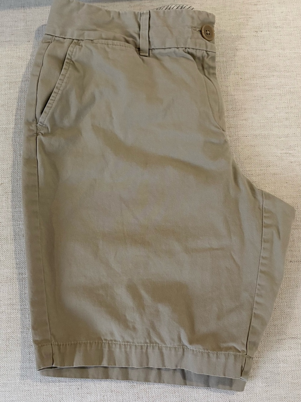 Loft chic khaki/beige shorts front and back pockets size 10 comfortable stylish - Picture 4 of 6